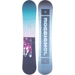 Out Rossignol Gala Snowboard pluming magenta floral on ombré aqua violet & white
